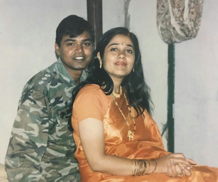 Riya with husband, Somesh Srivastava.