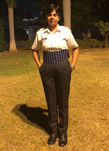 Staying strong: Captain Sushmita Pandey.