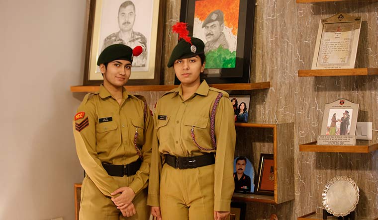 Richa and Alka in NCC uniform | Pawan Kumar