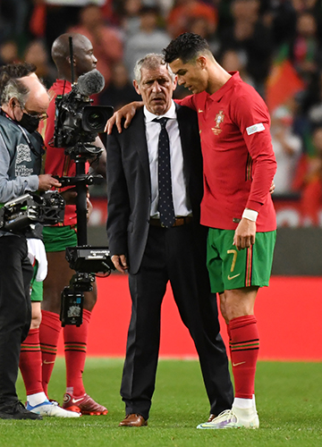 Leadership team: Portugal coach Fernando Santos with captain Cristiano Ronaldo | Getty Images