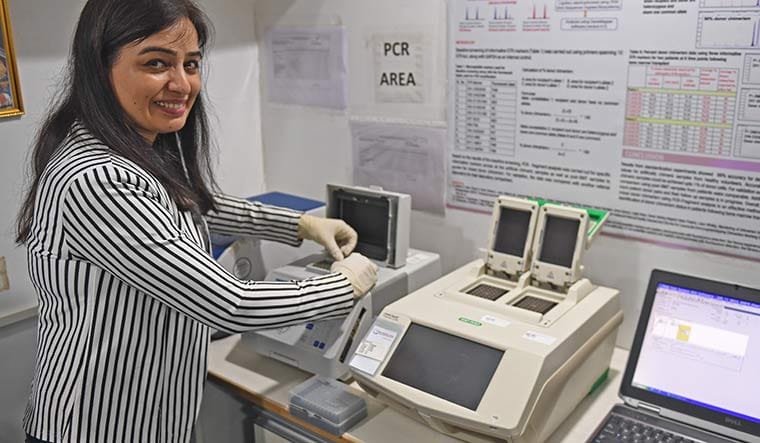 Studying the crab: Dr Amrit Kaur Kaler at work at Kokilaben Dhirubhai Ambani Hospital | Amey Mansabdar