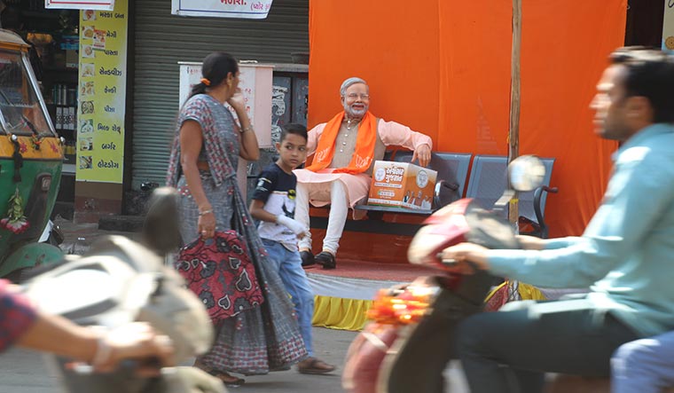 Take your pic: A Modi selfie point in Ahmedabad | Janak Patel