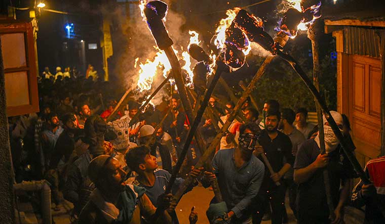 Lingering unrest: A political protest in Srinagar in September 2019 | PTI