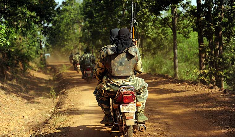 CRPF personnel patrolling a Naxal-affected area in West Bengal | Salil Bera