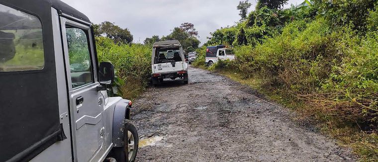 The spot in Churachandpur district in Manipur where militants carried out a deadly attack on an Assam Rifles convoy in November 2021 | PTI