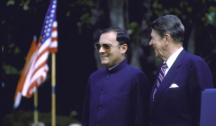 Fresh start: Prime minister Rajiv Gandhi with president Ronald Reagan during his US visit in 1985 | Getty Images