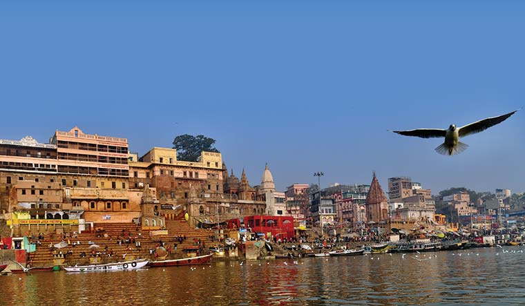 City of gods: It is holy business as usual on the ghats despite the elections.