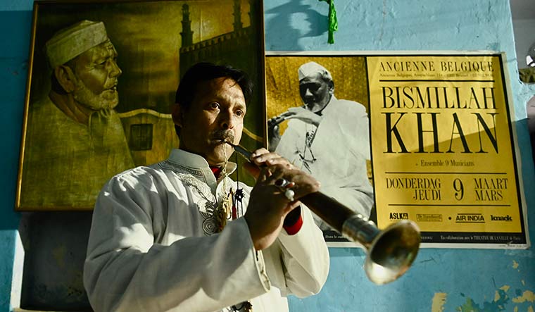 Nasir Abbas Khan, grandson of Bismillah Khan and a claimant to the musical legacy.