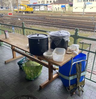 Welcome respite: Soup and stew for refugees at the Przemysl train station | Pranay Sanklecha 