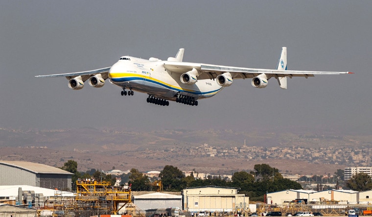Giant in the sky: The Antonov AN-225 named “Mriya”, the world’s largest cargo plane. India has a strong link with Ukraine’s Antonov, and operates over 100 AN-32s | AFP