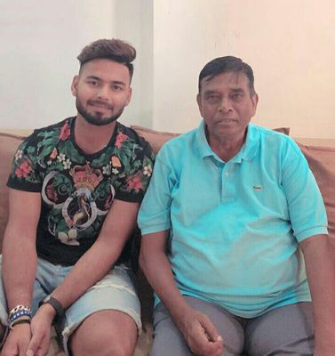Huge loss: Pant with his personal coach Tarak Sinha, who died in November.