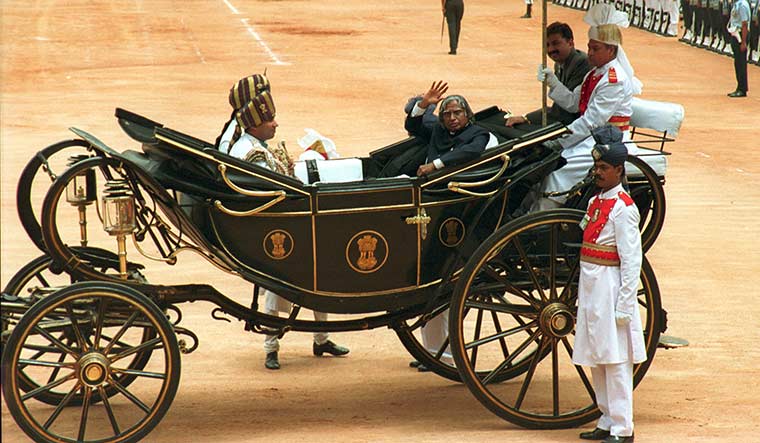 Not quite nominal: Former president A.P.J. Abdul Kalam in Rashtrapati Bhavan in 2002 | Getty Images