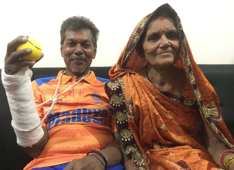 Support system: Kuldeep’s parents