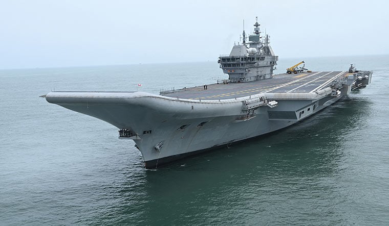 Stately procession: The Navy, which owns and operates one of the world’s largest carriers, is getting ready to welcome its second queen—Vikrant | Photo Courtesy Cochin Shipyard Ltd