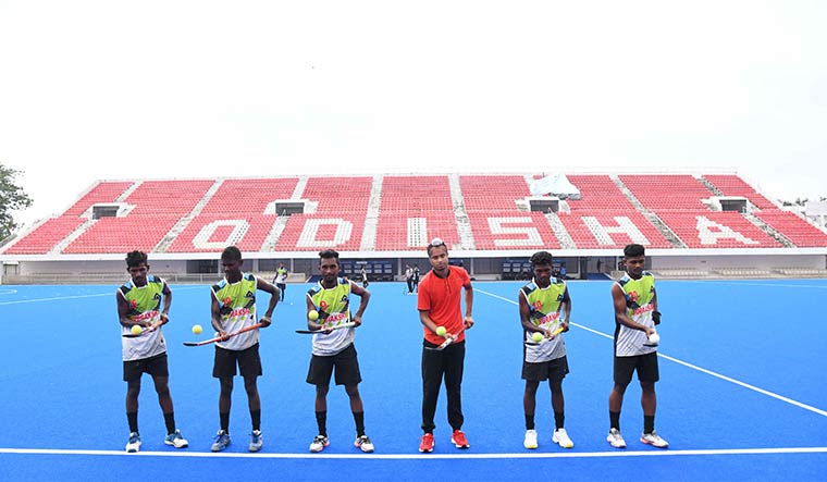 Practice makes perfect: State players train at the Kalinga Stadium in Bhubaneswar.