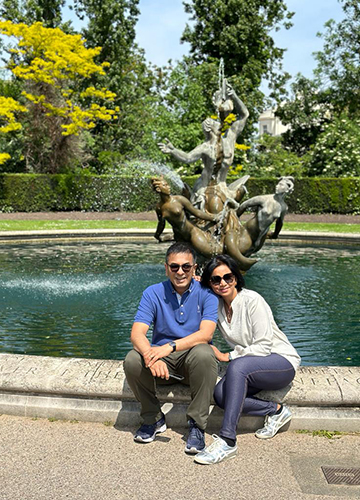 With Kalpana in London
