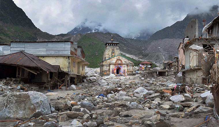 Disaster strikes: Kedarnath shrine, after it was damaged in the 2013 floods | PTI