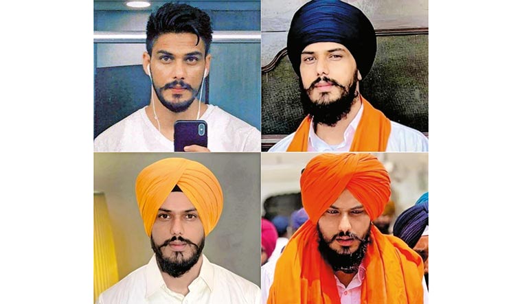 Faces, phases: Photos of Amritpal Singh released by the Punjab Police | PTI