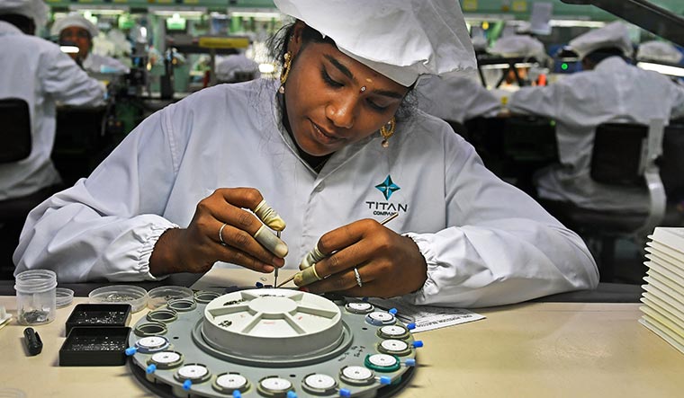 Changing times: A worker in a watch factory in Hosur, Tamil Nadu | Bhanu Prakash Chandra