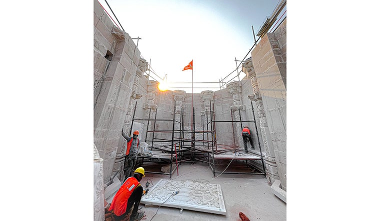 Holy abode: The sanctum sanctorum of the Ram temple under construction | Ashish Mishra