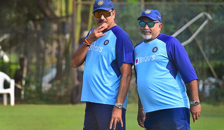 Together we train: Shastri with Bharat Arun | PTI