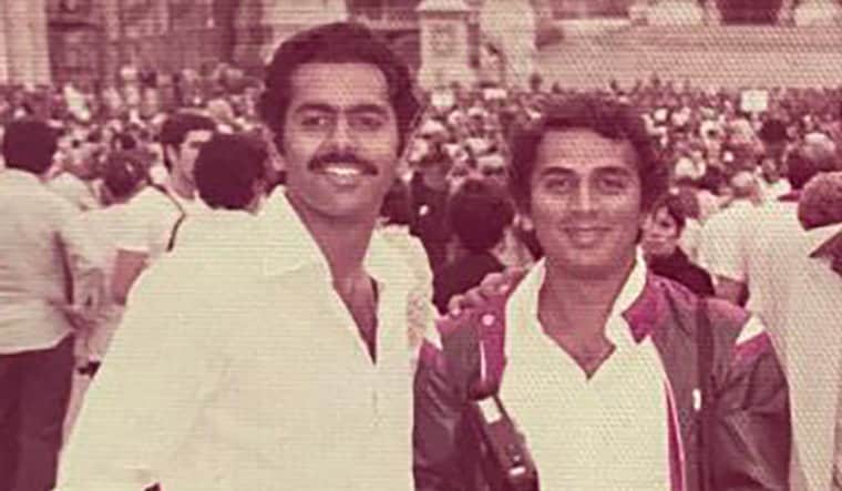 MEMORABLE TIMES: Yajurvindra Singh with Sunil Gavaskar at the Vatican while returning from the 1979 World Cup. Gavaskar has the video camera with which Singh recorded Michael Holding's bowling against India | courtesy Yajurvindra Singh
