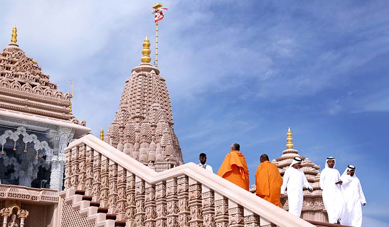 Shades of tolerance: Hindu monks and UAE nationals at the BAPS Hindu Mandir, Abu Dhabi | Reuters