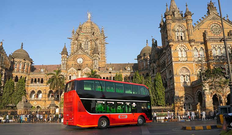Best ride: Mumbai’s iconic double-decker bus got a swanky new avatar―electric and air-conditioned with tinted windows and doors | PTI