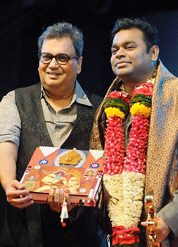 Geniuses at work: Rahman with Subhash Ghai, with whom he collaborated on Taal. Rahman says Ghai was his Hindi and Punjabi teacher | PTI