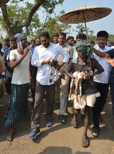 No small feet: Reddy visited more than 2,500 villages and met two crore people on his padyatra.