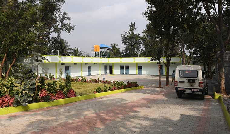 Karnataka Government's detention centre under construction at Sondekoppa village near Nelamangala town | Bhanu Prakash Chandra
