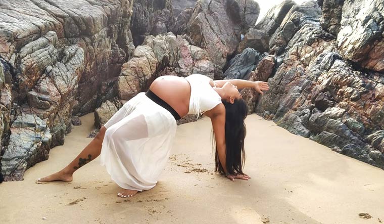 Natural elasticity: Samita sethi took to a number of asanas during her trimesters in order to overcome inactivity, lethargy and mood swings.