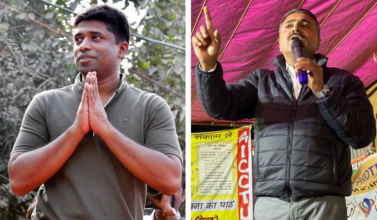 Ire and fire: Kannan Gopinathan (far left) and Abdur Rahman have been protesting the BJP’s perceived communal agenda | Salil Bera