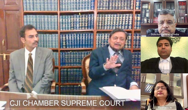 New age justice: The Supreme Court is using the Vidyo app developed by the National Informatics Centre for videoconference hearing of cases.
