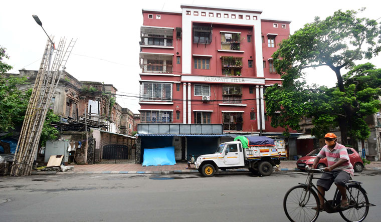 Desperate measures: Ganapati Villa on Amherst Street in Kolkata, where some residents had to keep a body of a Covid-19 victim in a hired ice cream freezer; they could not find a morgue | Sayantan Ghosh