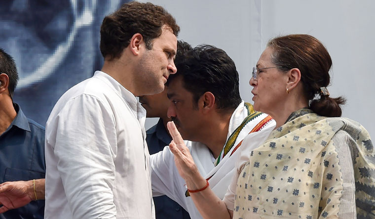 [File] Congress leader Rahul Gandhi and party president Sonia Gandhi | PTI 