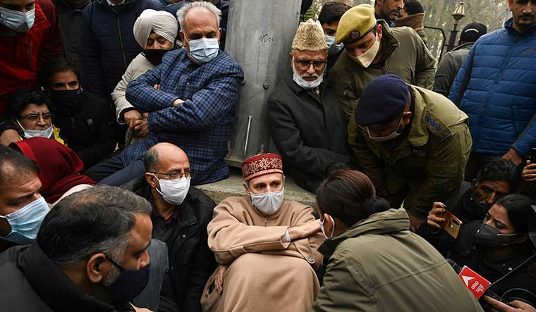 Times of Trouble: Former chief minister Omar Abdullah at a protest demanding justice for the killings of two civilians | AFP