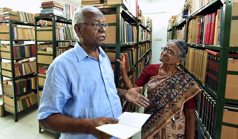 Seeker of knowledge: Krishnamurthy with his wife, Dorothy | Aayush Goel