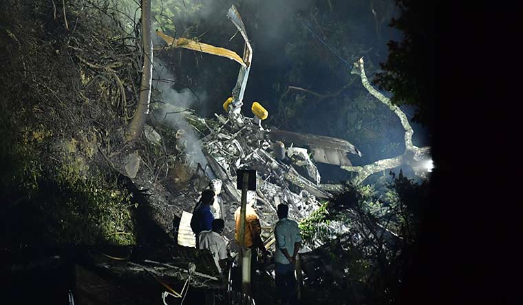 Under the spotlight: Wreckage at the crash site near Coonoor | Jinse Michael