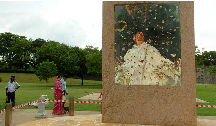 Living on, in memory: Visitors at the Rajiv Gandhi Memorial at Sriperumbudur, near Chennai | Bhanu Prakash Chandra