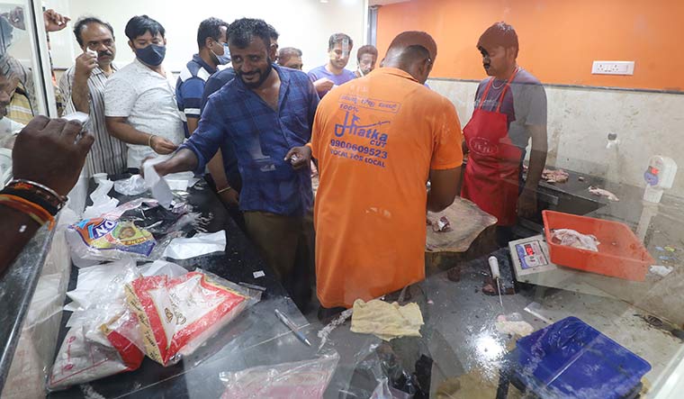 Food for fight: A meat shop owner with jhatka tag in Bengaluru | Sudhakar D.