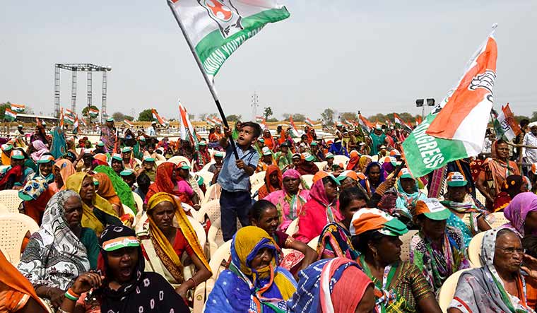Show of support: File photo of a Congress rally in Bhavnagar | AFP