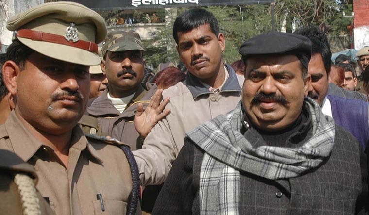 Beginning of the end: Atique Ahmed after surrendering in the Raju Pal murder case in 2005 | PTI