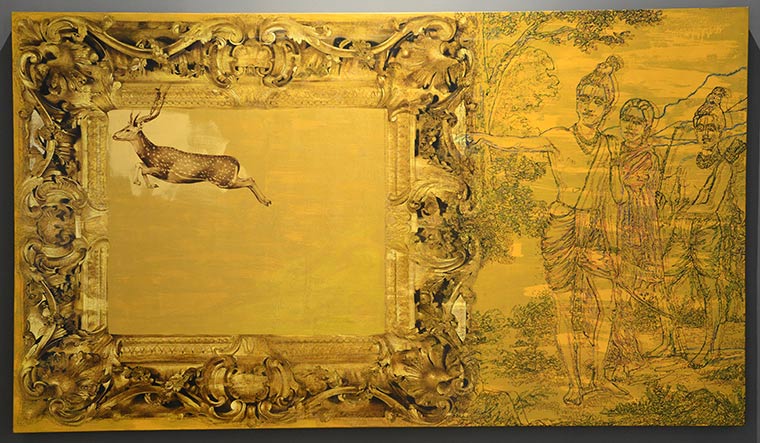 New narrative: V. Ramesh’s work, This or That: Regarding a Golden Deer | Anant Art Gallery, New Delhi