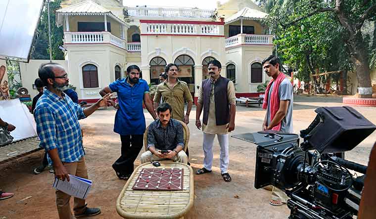 Fertile topic: Actor Divyendu Sharma (sitting) on the sets of Shukranu, a Zee5 web series | Janak Bhat