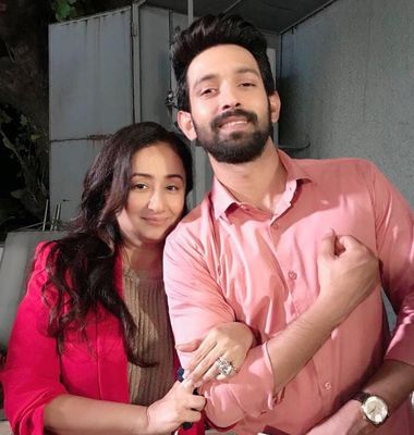 In a new role: Sarita Tanwar with Vikrant Massey, who plays the lead in Broken But Beautiful. Tanwar, a journalist, turned producer for the show’s second season.