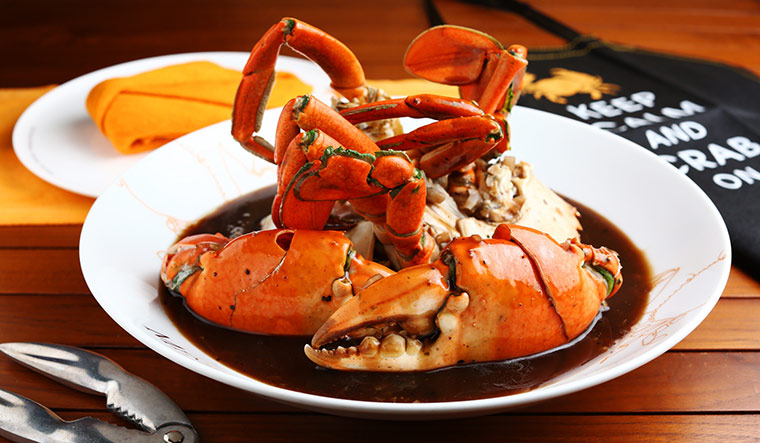 Up for grabs: pepper crab by ministry of crab.