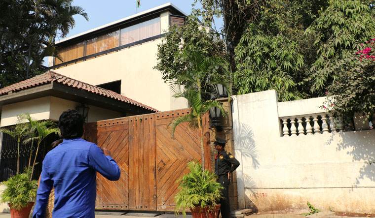 Home base: Jalsa, the Bachchans' primary residence in Juhu, Mumbai
