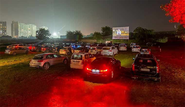 Car chairs: Sunset drive-in theatre in ahmedabad.