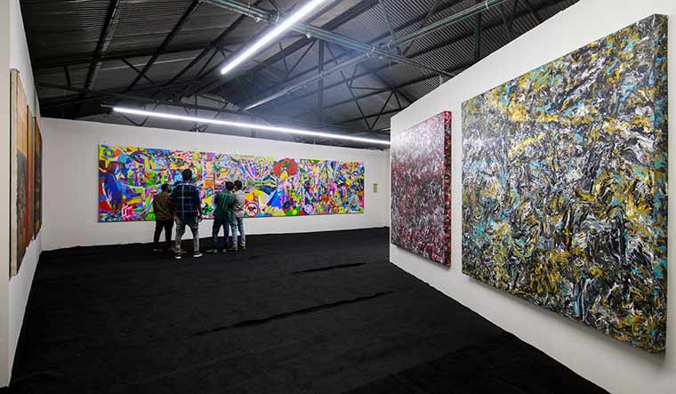 Surreal space: An exhibition space at Lokame Tharavadu.